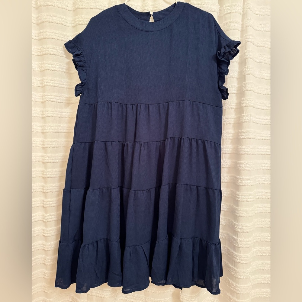 Amazon brand  Foteisy dress NWT navy blue
